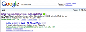 SEO for iWeb - More Keywords | All About iWeb