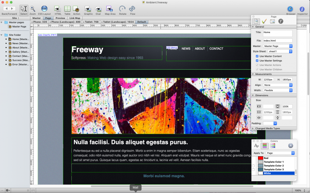 freeway pro add pdf to website